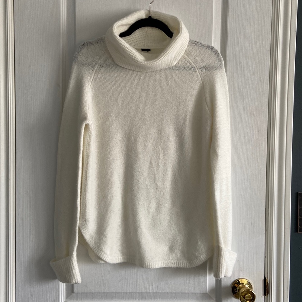 Motion cowl neck sweater